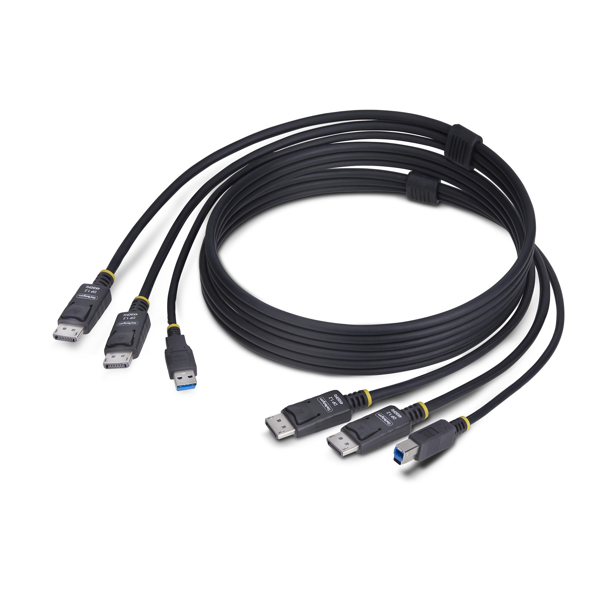 STARTECH StarTech.com 6ft (1.8m) Dual-DisplayPort and USB 5Gbps KVM Cable
