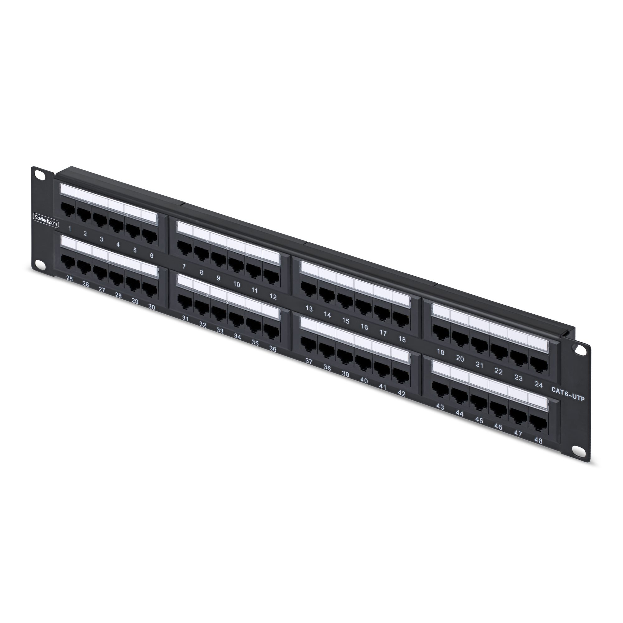 STARTECH 48-Port 2U Rackmount Cat6 Patch Panel