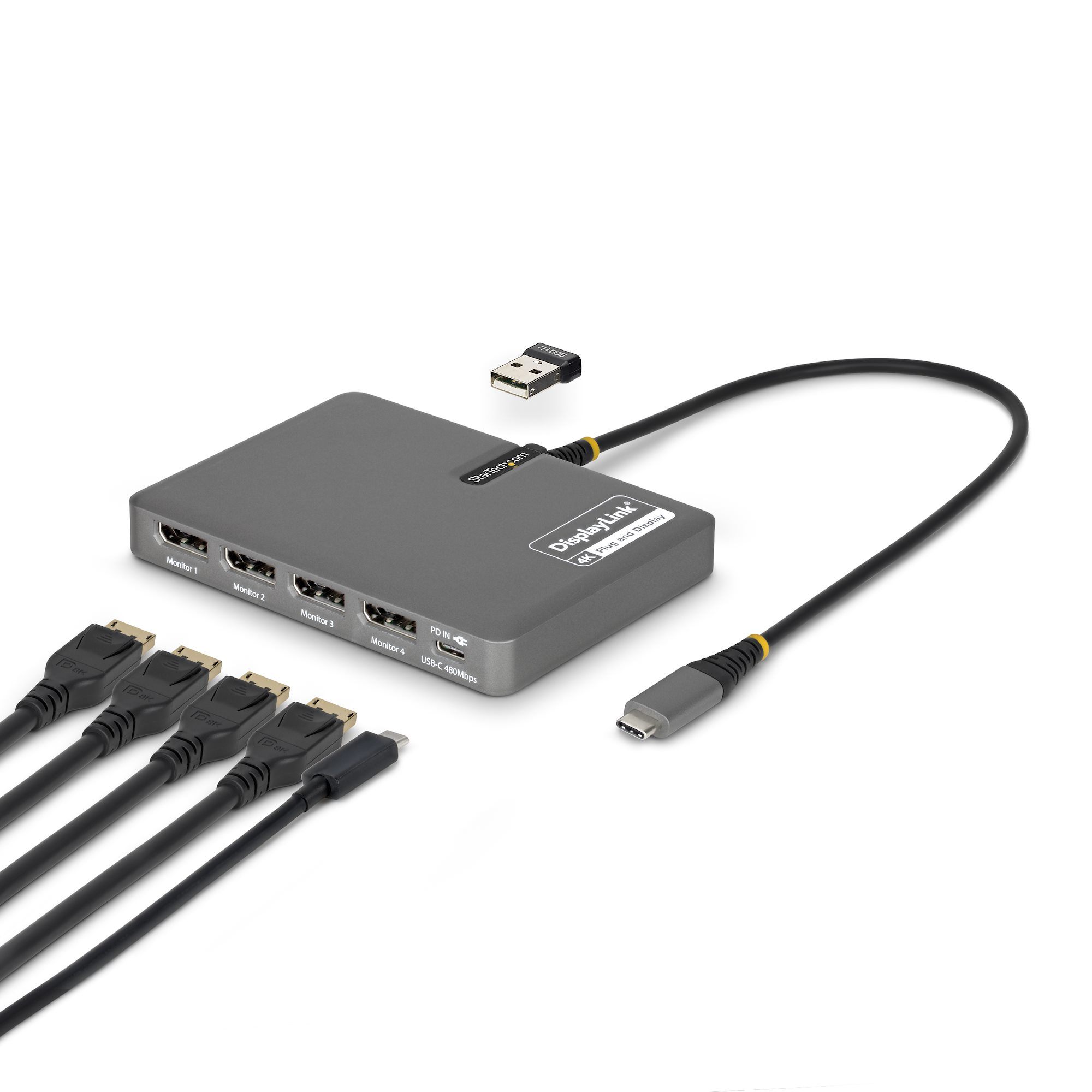 STARTECH USB-C to Quad DP Adapter