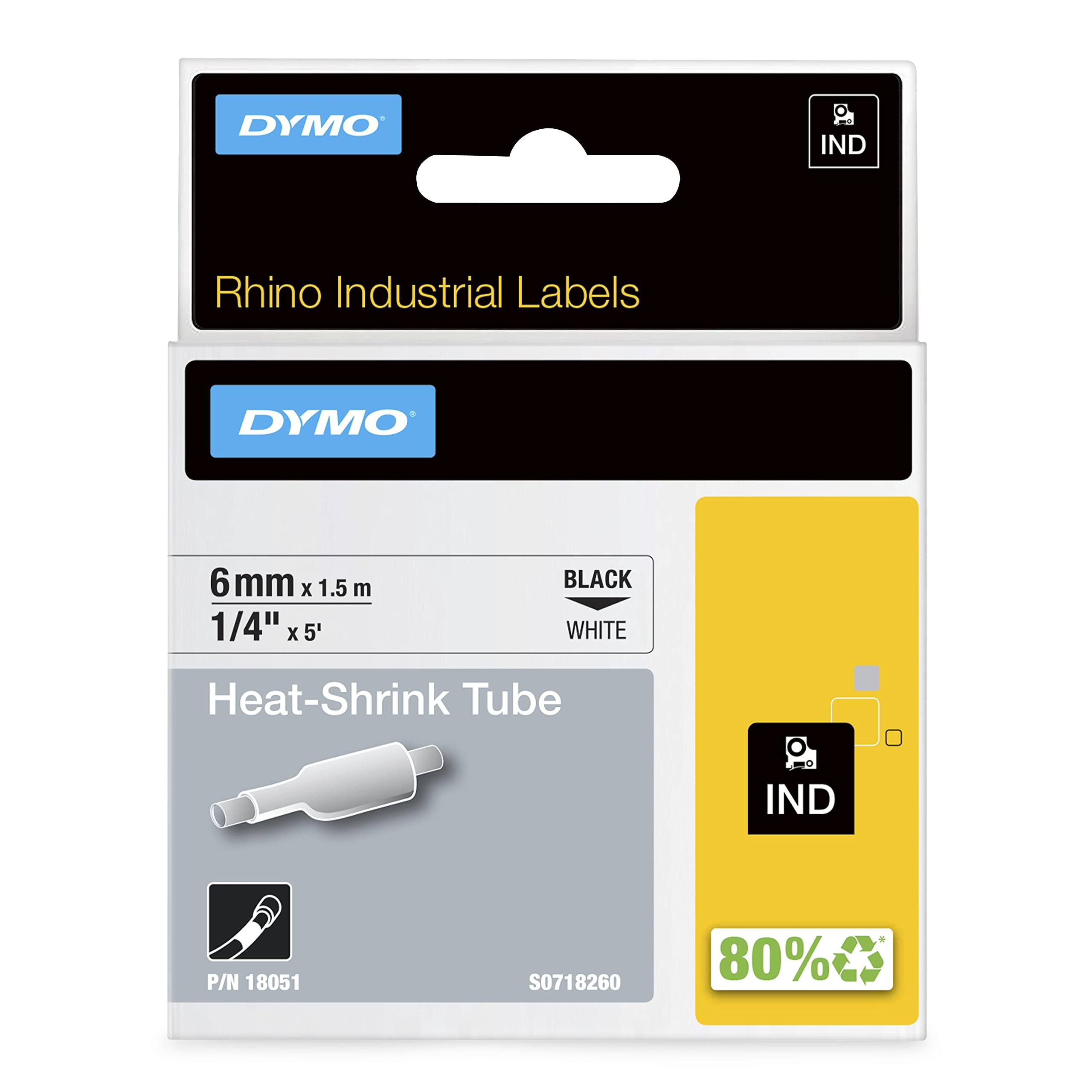 DYMO Rhino IND ORIGINAL Heißschrumpfschlauch 6mm x 1