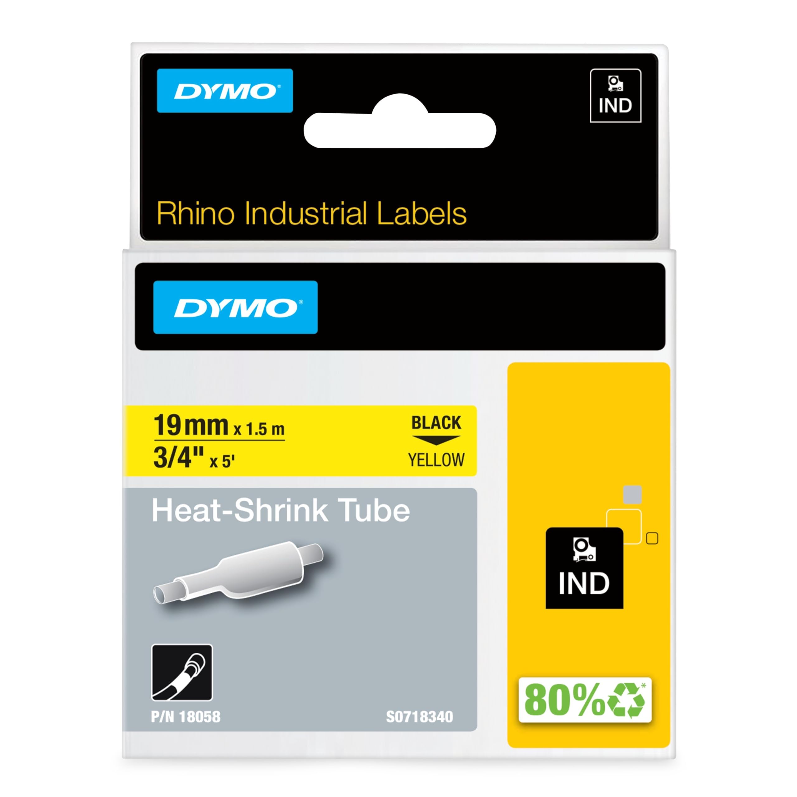 DYMO Rhino IND ORIGINAL Heißschrumpfschlauch 19mm x 1