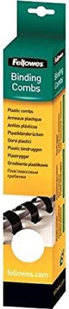 Fellowes anneaux plastiques 8mm blanc x 25pk
