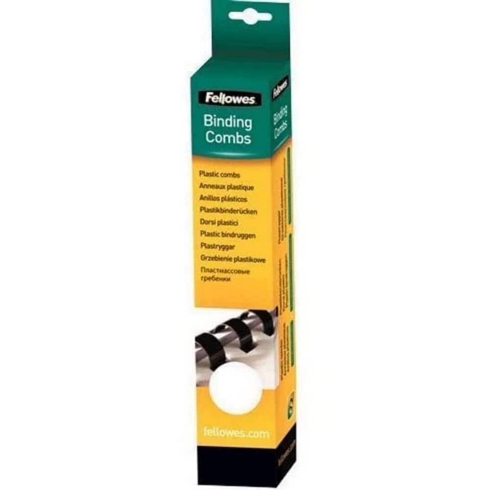 Fellowes anneaux plastique 12.5mm blanc x 25pk