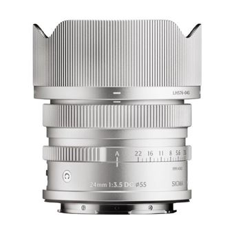 Sigma Objectif à Focale fixe DG CTP 24 mm f/3,5-22 Argent pour Monture L