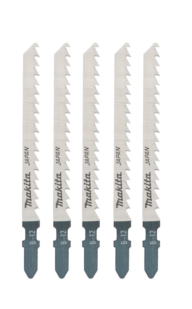Makita Lot de 5 lames pour scie sauteuse 75mm, A-85640 B12