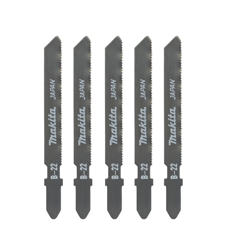 Makita Lot de 5 lames pour scie sauteuse 50mm, A-85737 B22