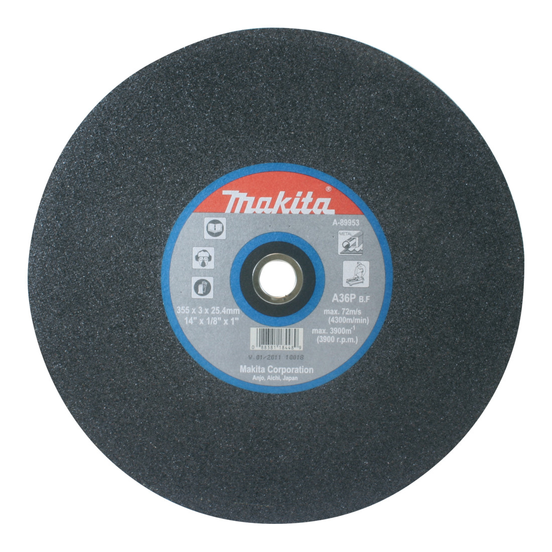 Makita Jeu de 5 disques à tronçonner 355mm B-10665-5