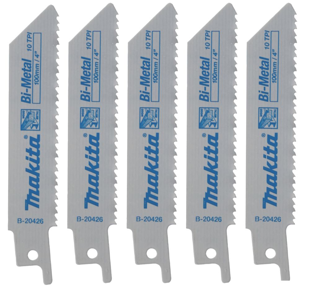 Makita Lot de 5 lames pour scie sabre 100mm B-20426