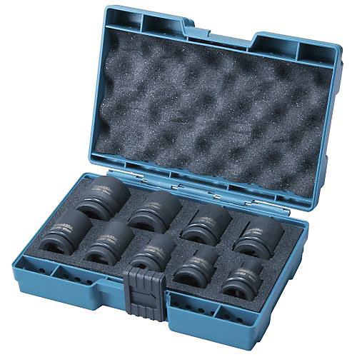 Makita Coffret de 9 douilles impact 1/2''
