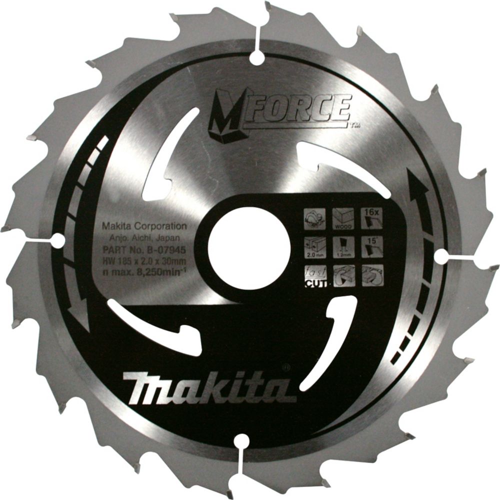 Makita Lame de scie circulaire bois 190 x 30mm 12 dents Mforce