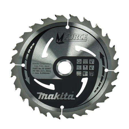 Makita Lame de scie circulaire M-Force T.C.T Bois Ø165 mm 24 dents
