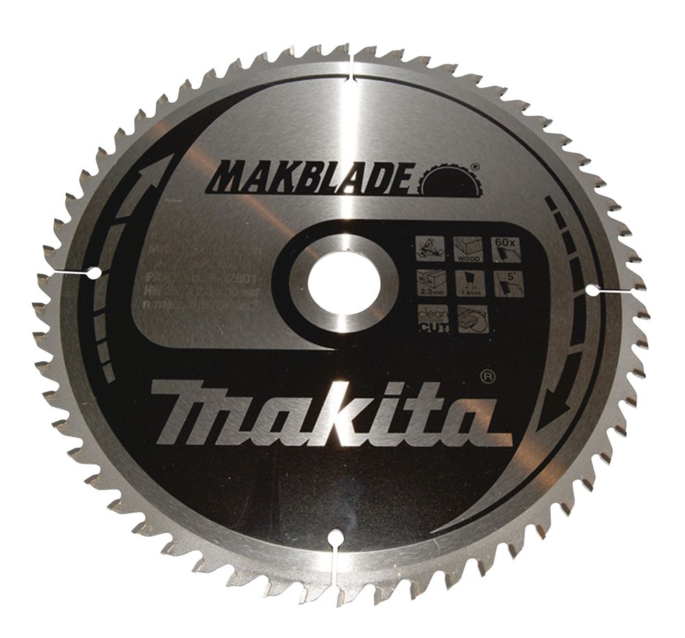 Makita Lame de scie à onglet bois 260 x 30mm 60 dents Makblade