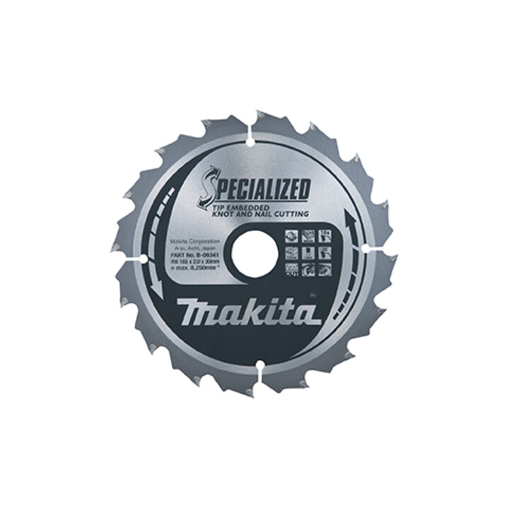 Makita Lame carbure de scie circulaire Specialized bois avec clous Ø355 mm
