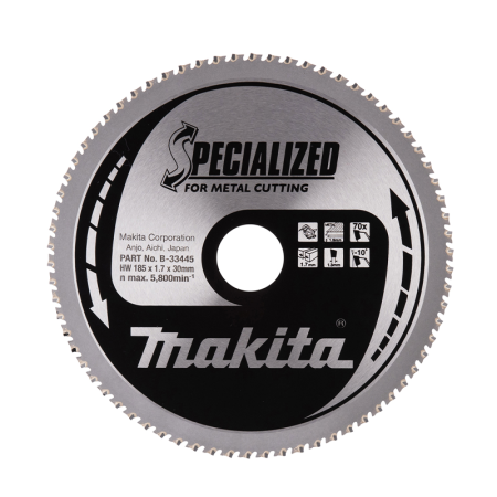 Makita Lame de scie circulaire carbure Specialized Métal Ø185 mm