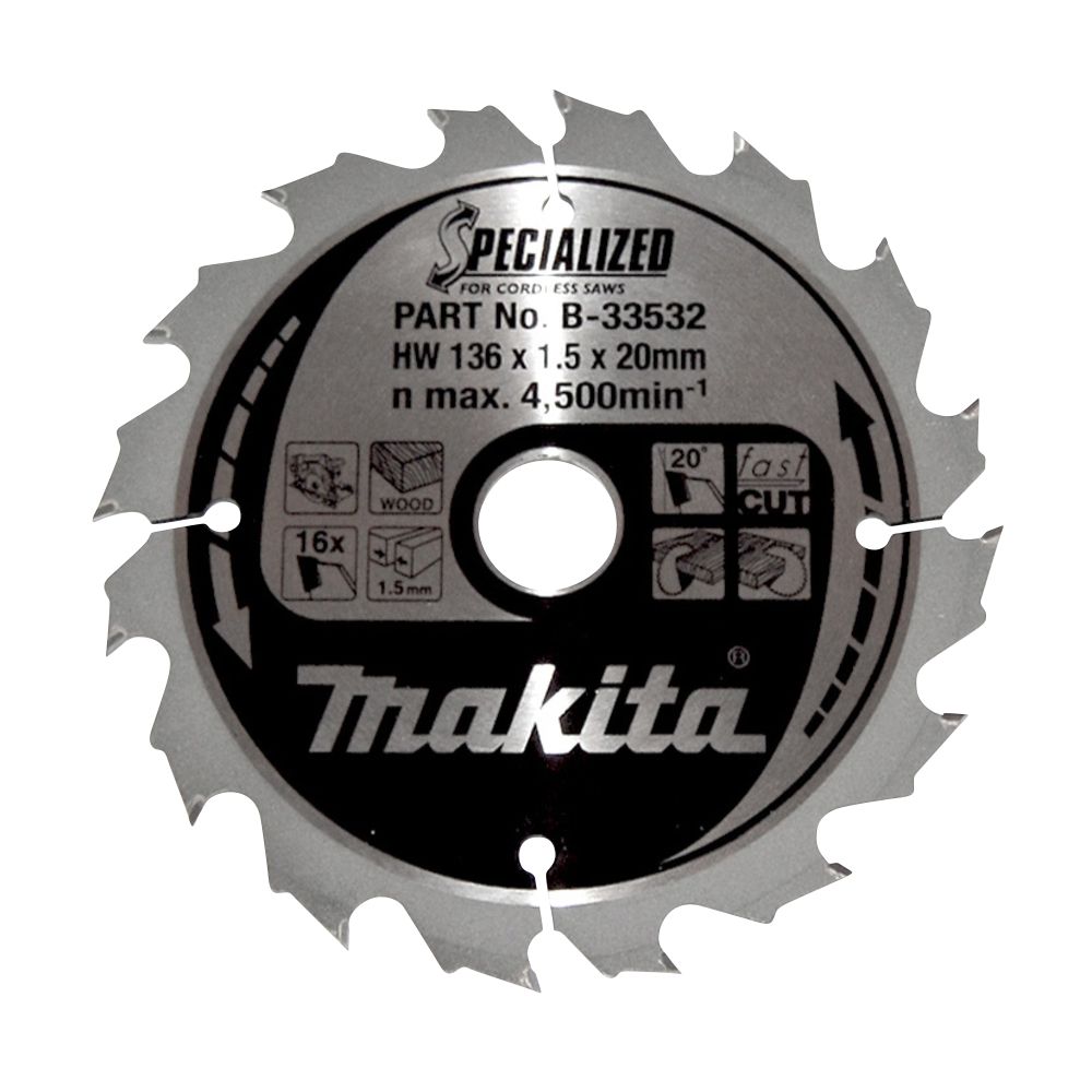 Makita Lame de scie SPECIALIZED 136x20x16Z
