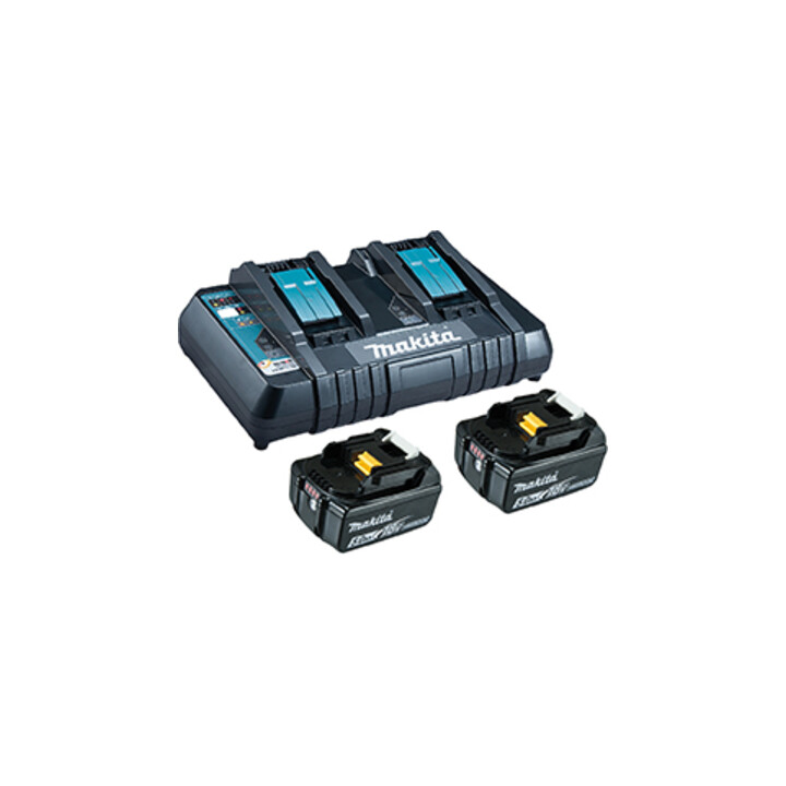 Makita Kit Power Source Li, 18 V, 5 Ah, double chargeur inclus