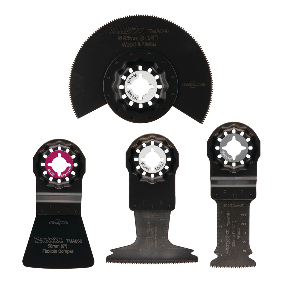 Makita Kit de 4 accessoires outil multifonction vinyle stratifié