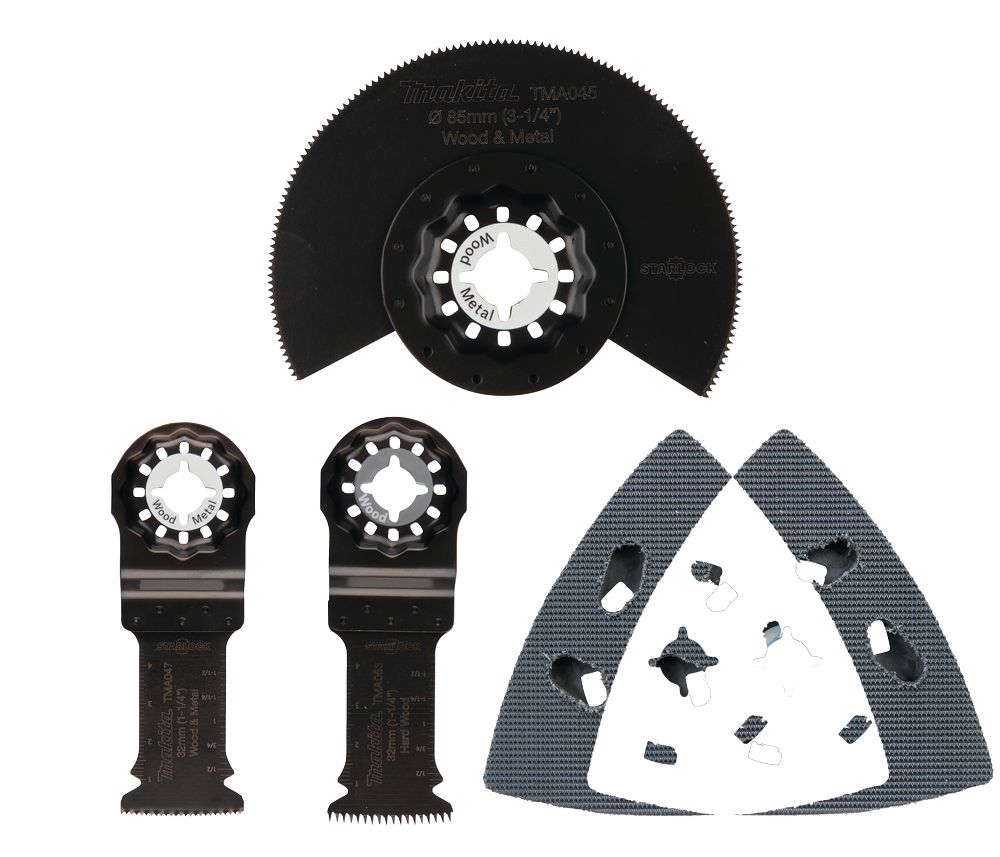 Makita Kit de 4 accessoires outil multifonction bois