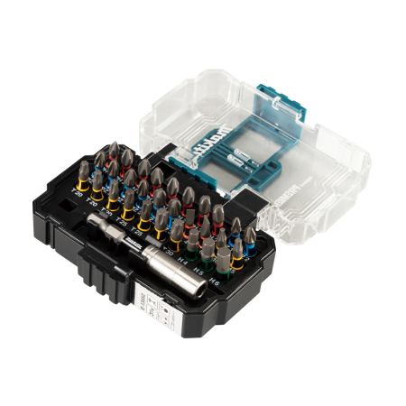 Makita Coffret 30 embouts Impact PREMIER + Porte-embout magnétique