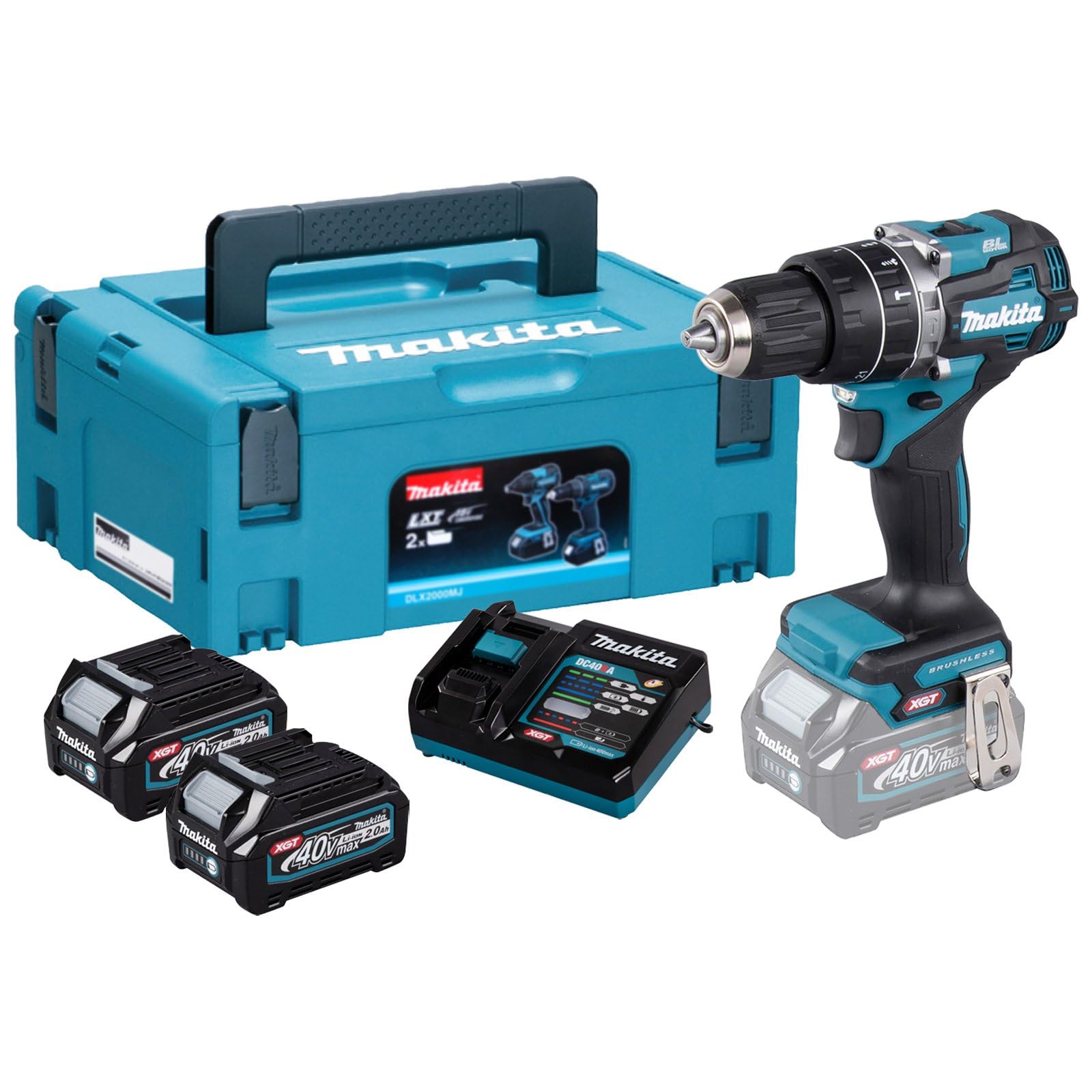 Makita Perceuse à percussion sans fil XGT HP002GA202