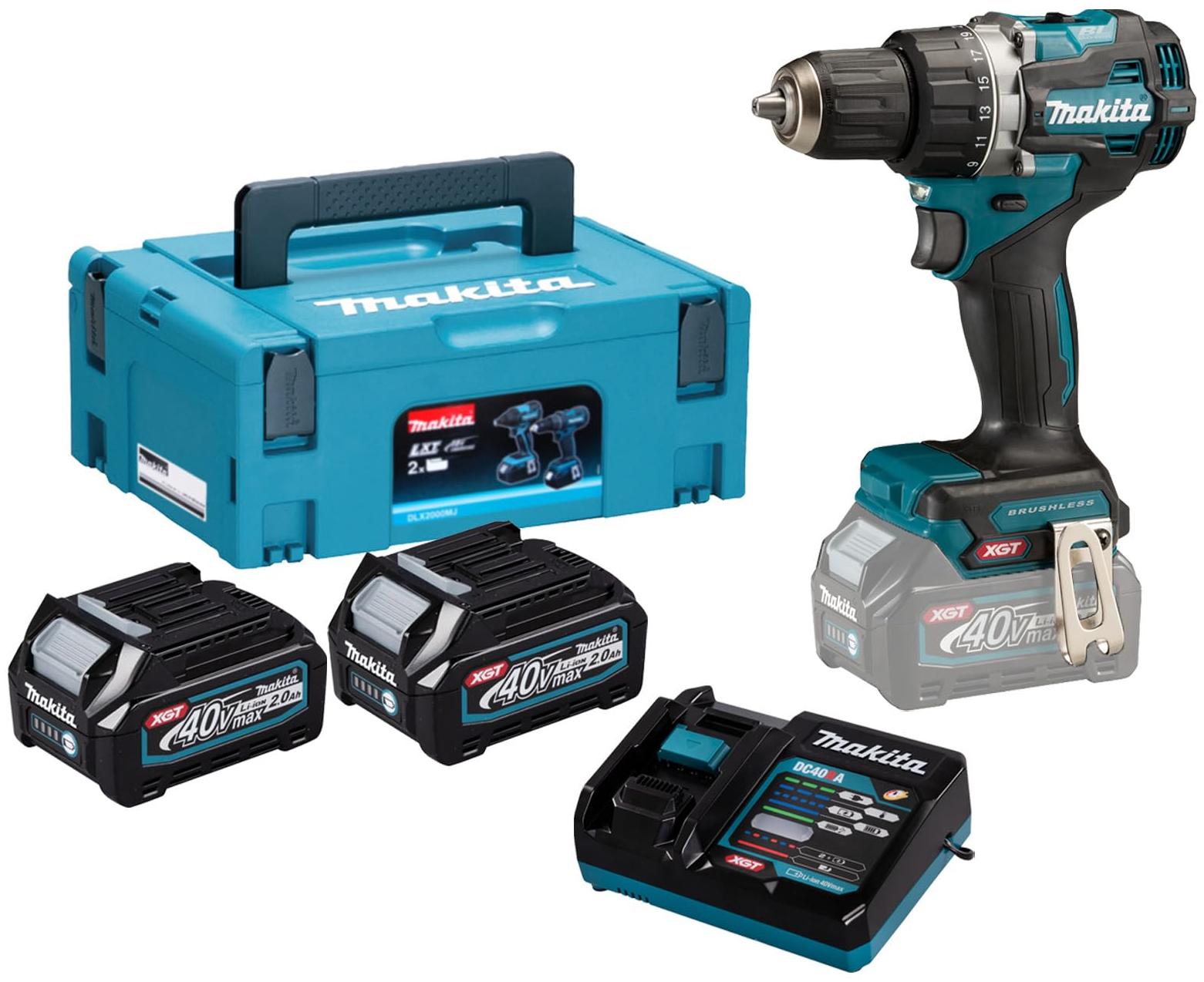 Makita perceuse makita visseuse DF002GA202 40.0 V avec batterie sans fil 2.0 Ah
