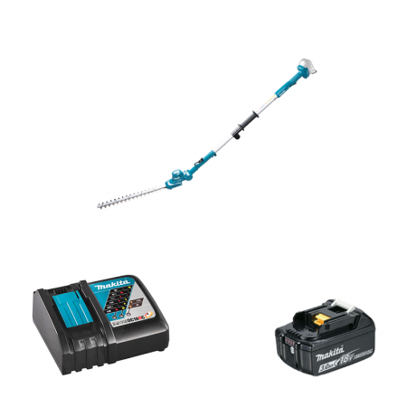 Makita Taille-haie à perche 18V 46cm DUN461WZ + 1 batterie BL1830B 18V 3 Ah + 1 chargeur rapide DC18RC