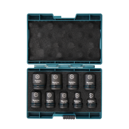 Makita Coffret de 9 douilles 1/2