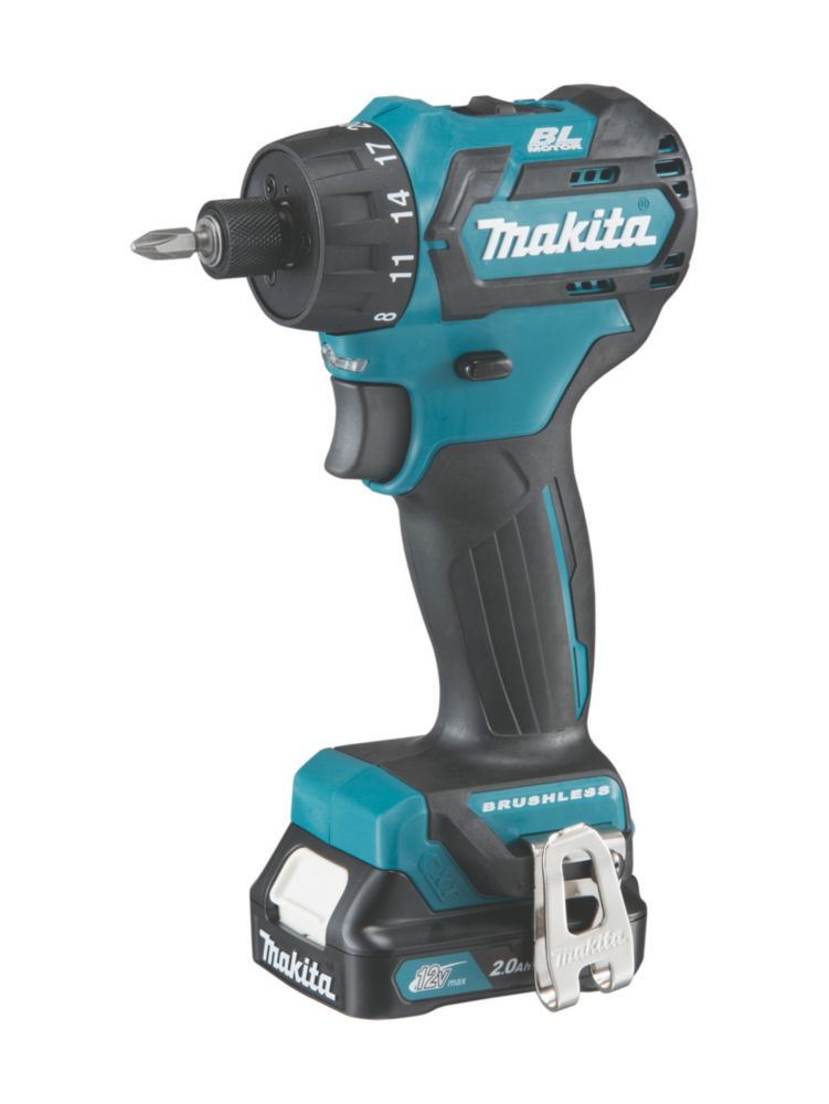 Makita Perceuse visseuse sans fil brushless DF032DSAE 12V Li-ion CXT 2 x 2Ah