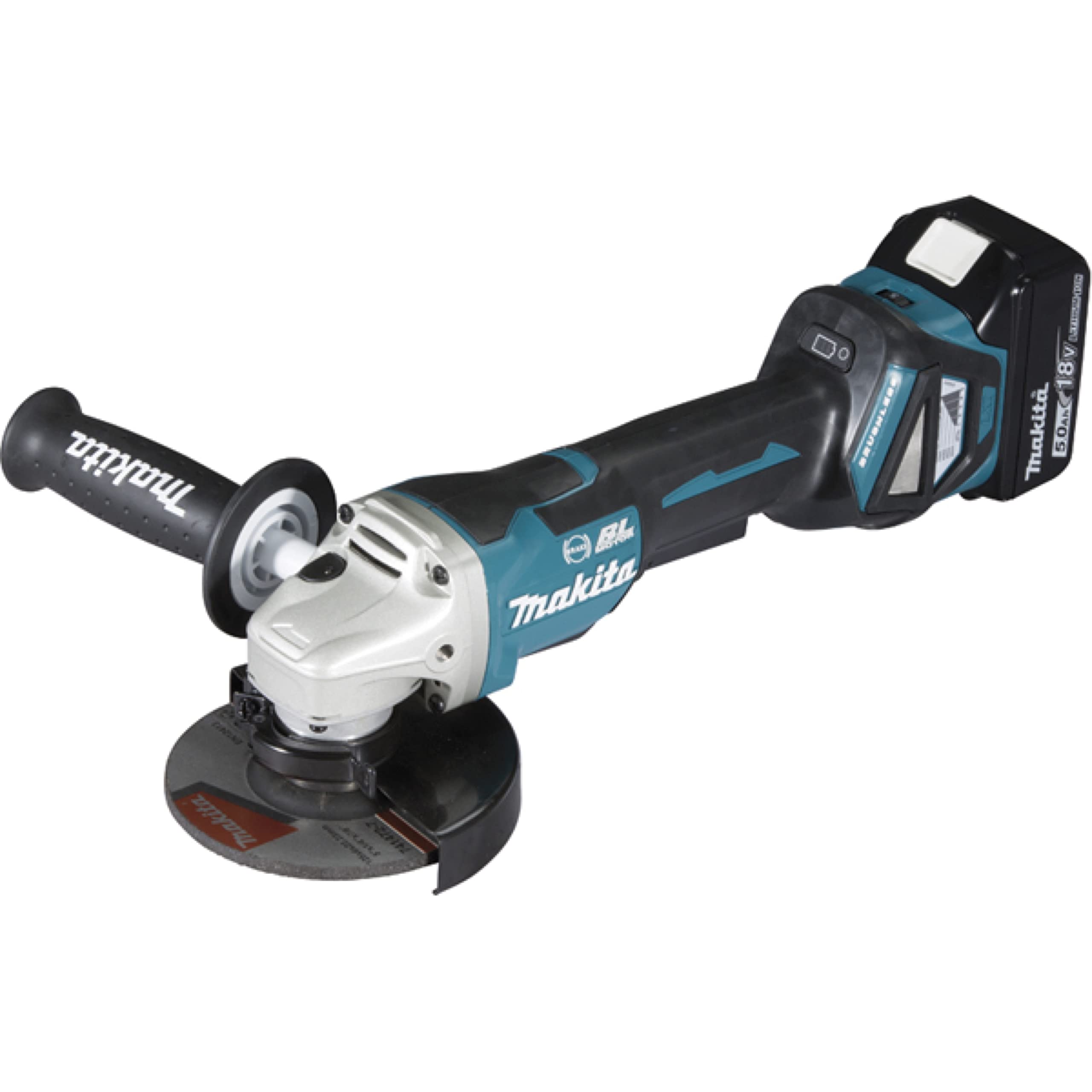 Makita Meuleuse Ø 125 mm 2x18 V Li-Ion 5 Ah DGA517RTJ
