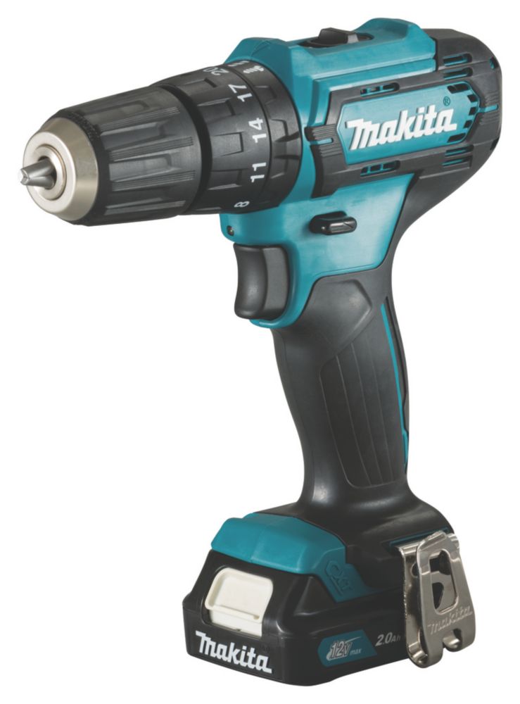 Makita Perceuse visseuse à percussion sans fil HP333DWAE 12V Li-Ion CXT 2 x 2Ah