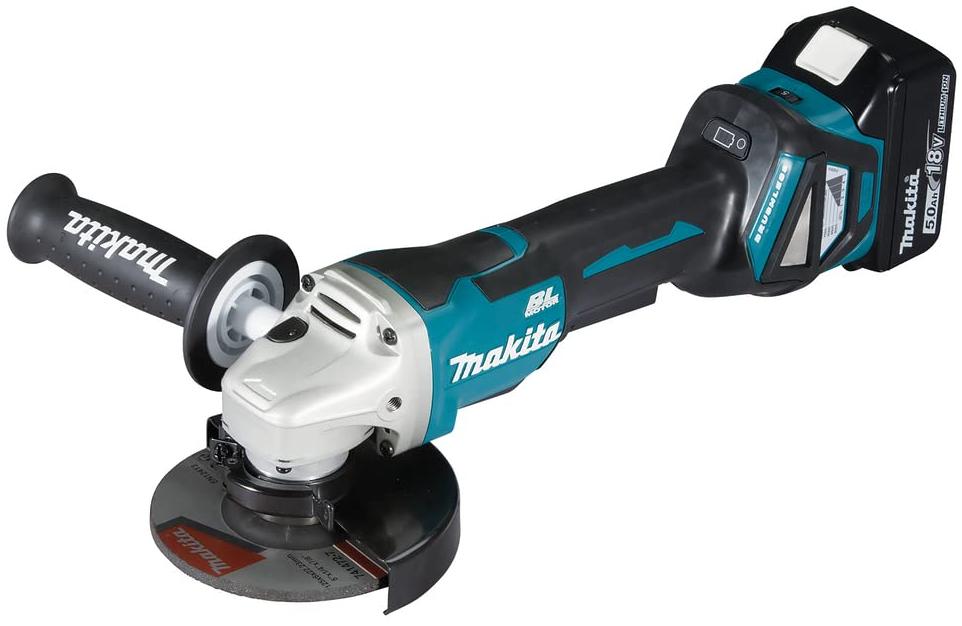 Makita meuleuse makita DGA515RTJ 18.0 V avec batterie sans fil 5.0 Ah 3.1 kg