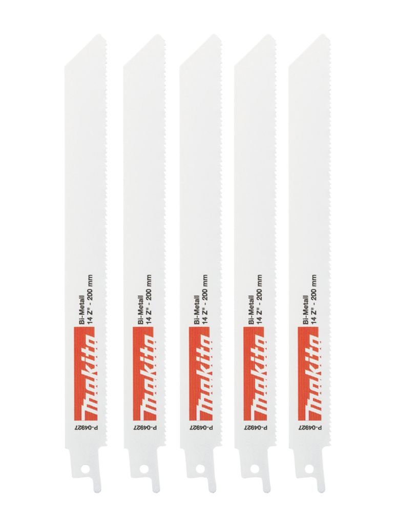 Makita Lot de 5 lames pour scie sabre 200mm P-40927
