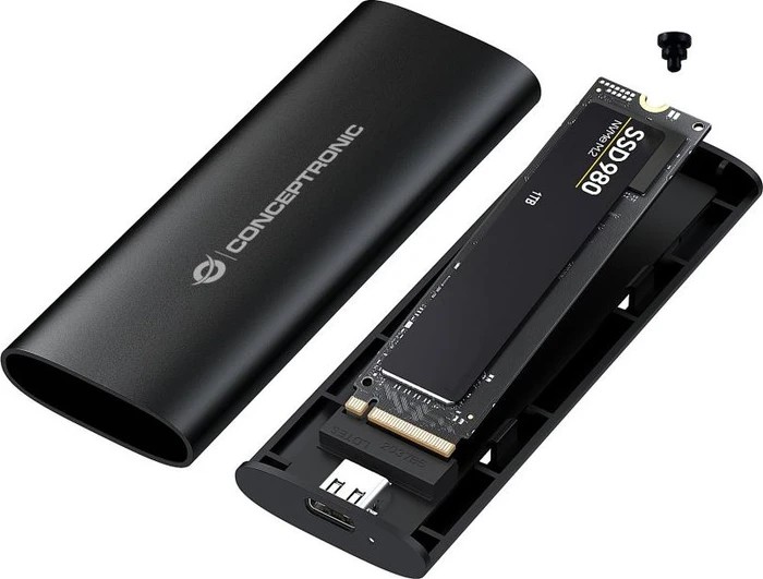 CONCEPTRONIC CONCEPTRONIC SSD Gehäuse M-Key M.2->B/B+M-Key/PCIe-NVMe sw