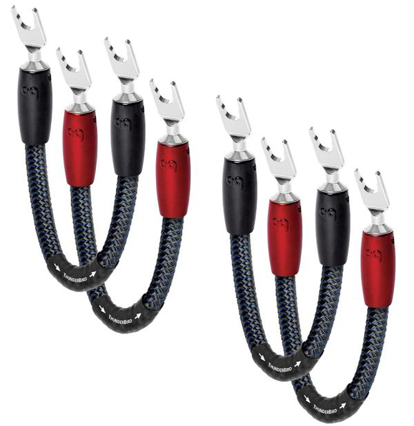 Audioquest ThunderBird Jumper 507 fourche Silver (lot de 4)
