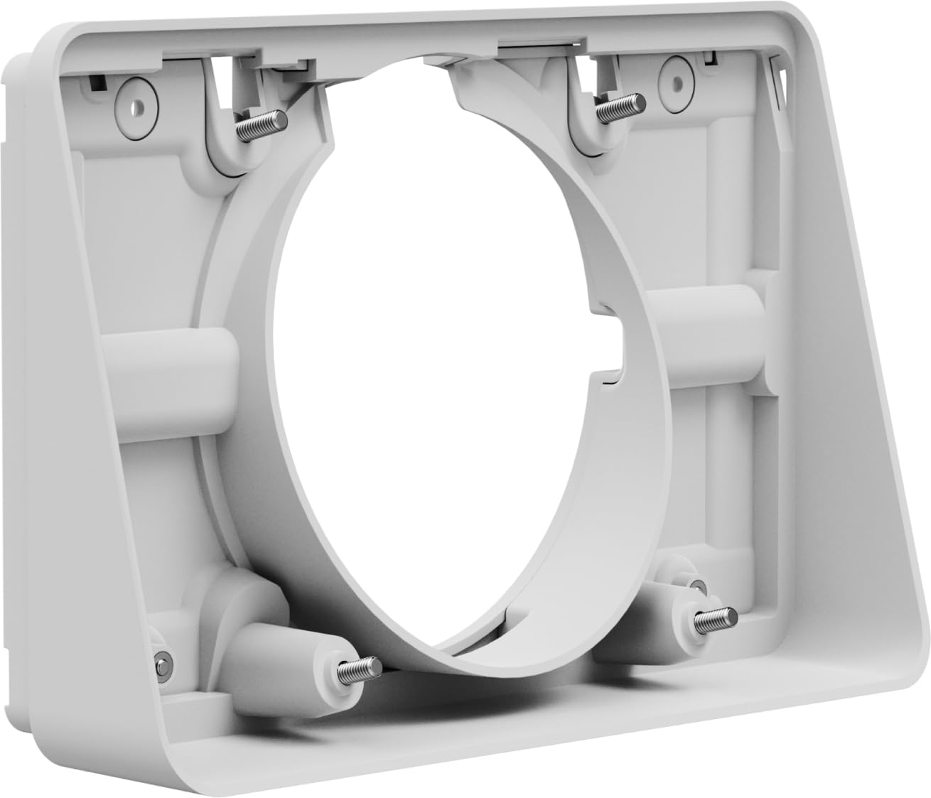 Logitech Mounting kit angle plinth reversible interface 14 viewing angle for meeting room scheduling system off-white