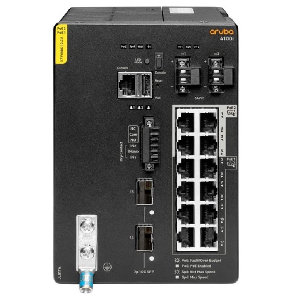 HPE Le HPE Aruba 4100i Switch est un appareil réseau de qualité supérieure conçu pour répondre aux besoins des entreprises modernes en matière de connectivité. Avec ses performances fiables et sa large gamme de fonctionnalités avancées, ce commutateur con