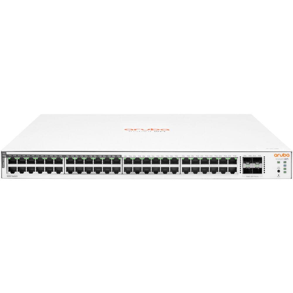 HPE 48+4P  Aruba Instant On 1830 48G PoE+ (370W) M RM Switch