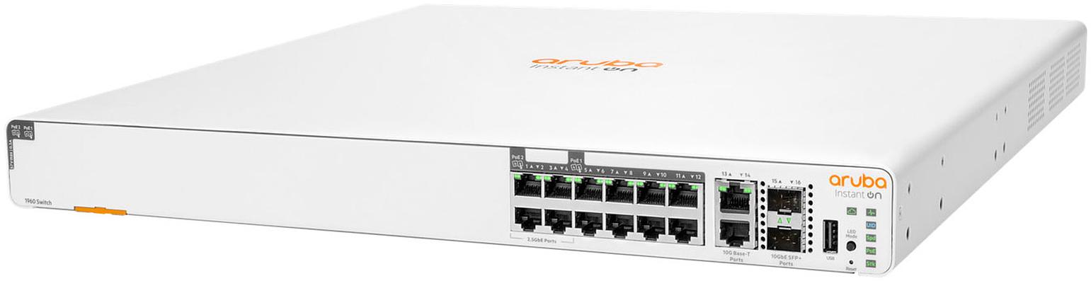Aruba Instant On 1960 8p 1G Class 4 4p SR1G/2.5G Class 6 PoE 2p 10GBASE-T 2p SFP+ 480W (S0F35A)