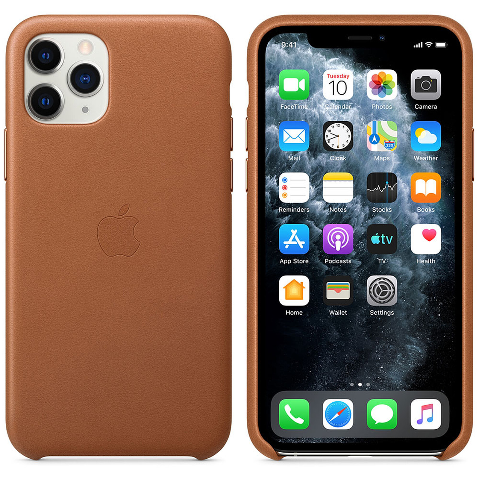 APPLE Coque en cuir Havane  iPhone 11 Pro