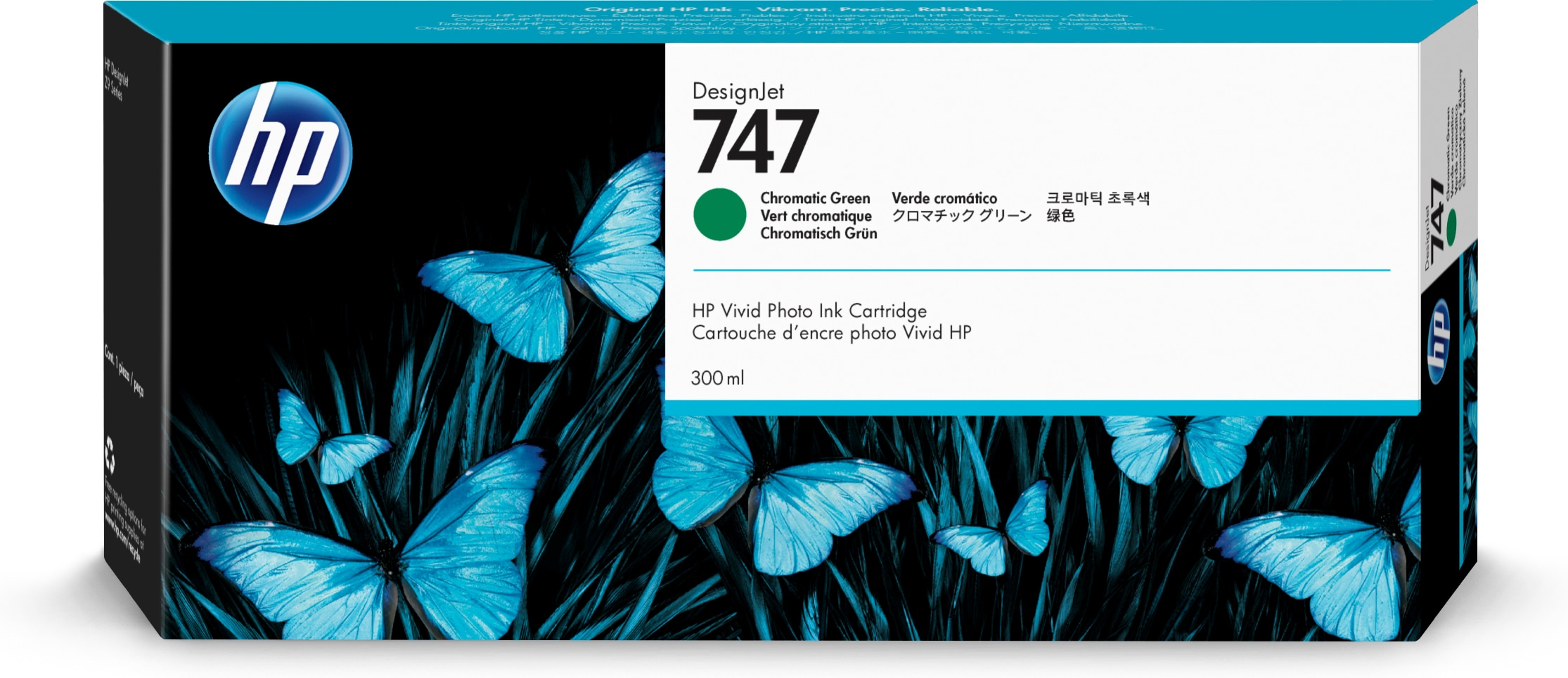 HP 747 300-ml Chromatic Green Ink Cartridge
