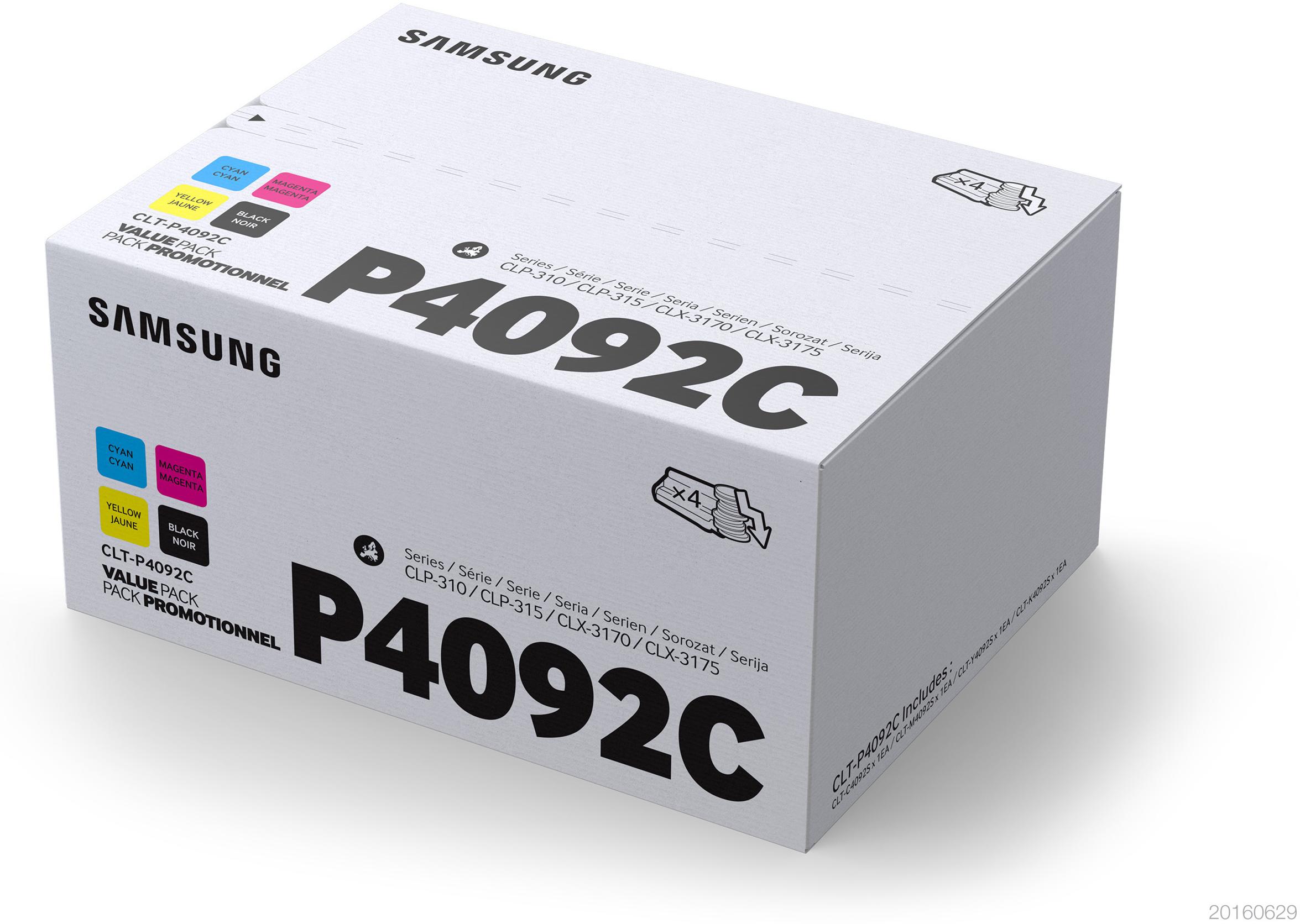 HP CLT-P4092C/ELS 4-pk CYMK Toner