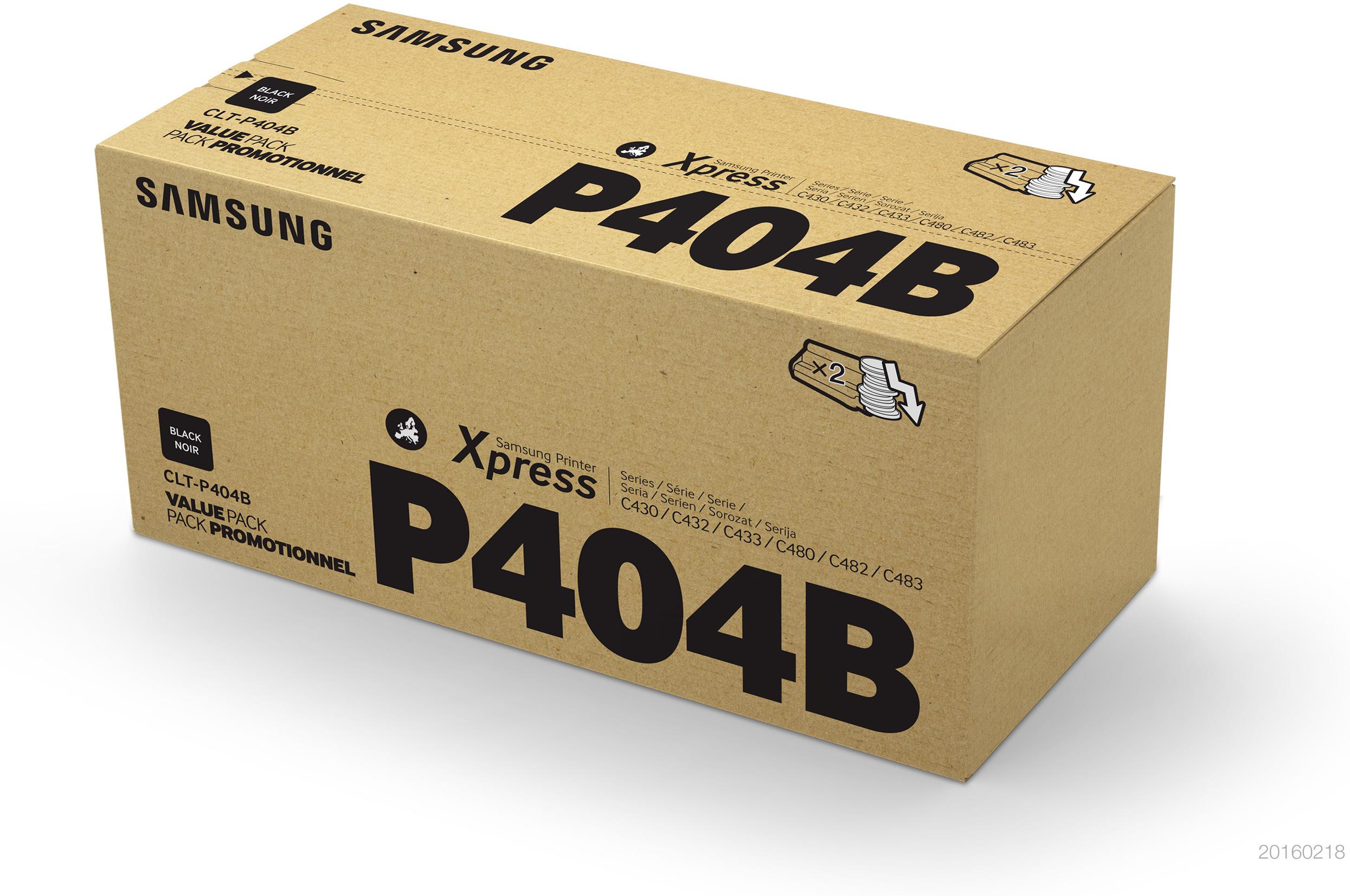 HP CLT-P404B/ELS 2-pk Blk Toner
