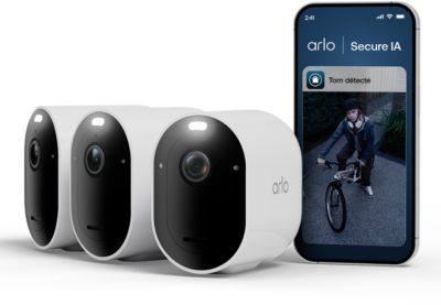 ARLO Caméra de surveillance Pack de 3 caméras 2K+ extérieur Pro6