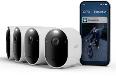 ARLO Caméra de surveillance Pack de 4 caméras 2K+ extérieur Pro6