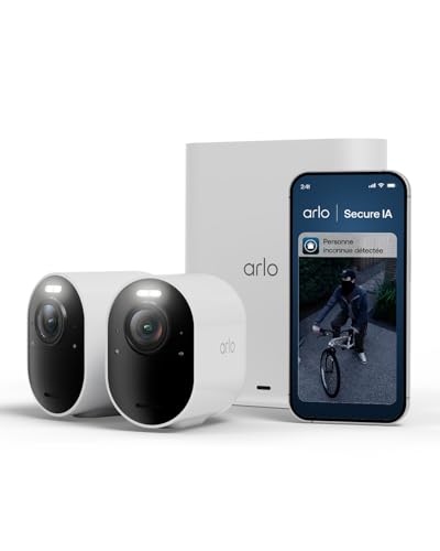 ARLO Caméra de surveillance Pack 2cam.ext. 4K Ultra3+panneau solaire