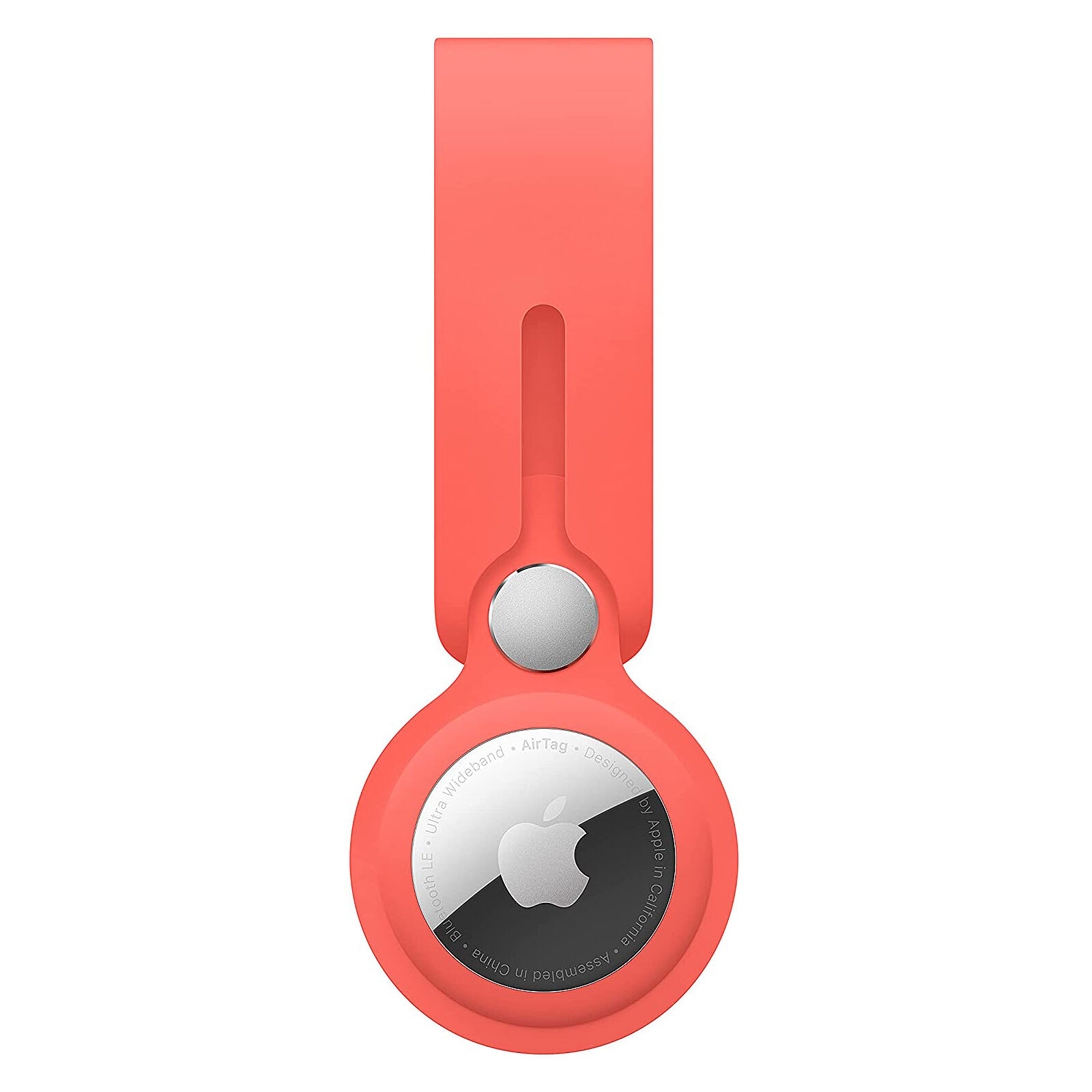 APPLE Étui pour badge de sécurité en polyuréthane agrumes roses pour AirTag