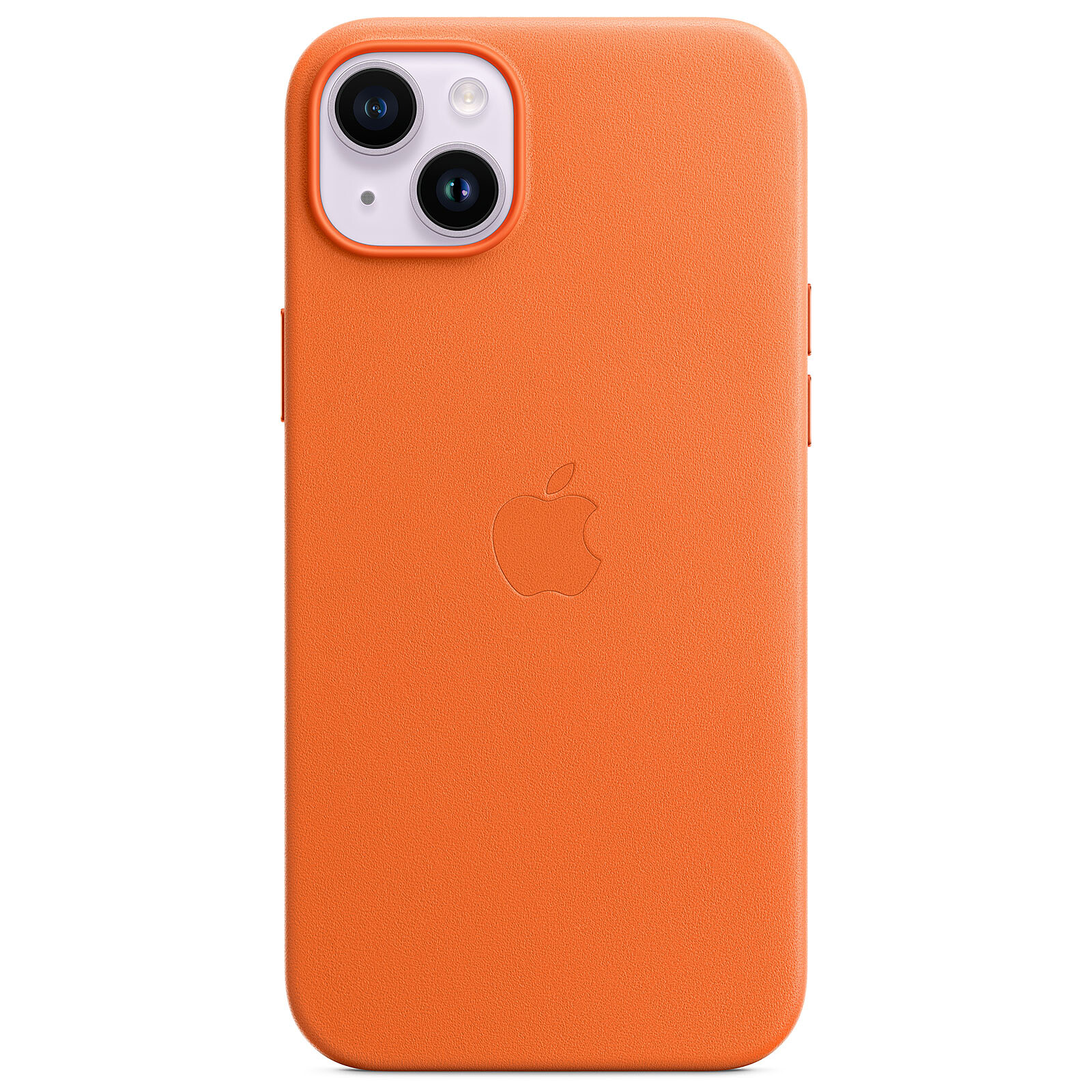 APPLE Leather Case with MagSafe Orange  iPhone 14 Plus
