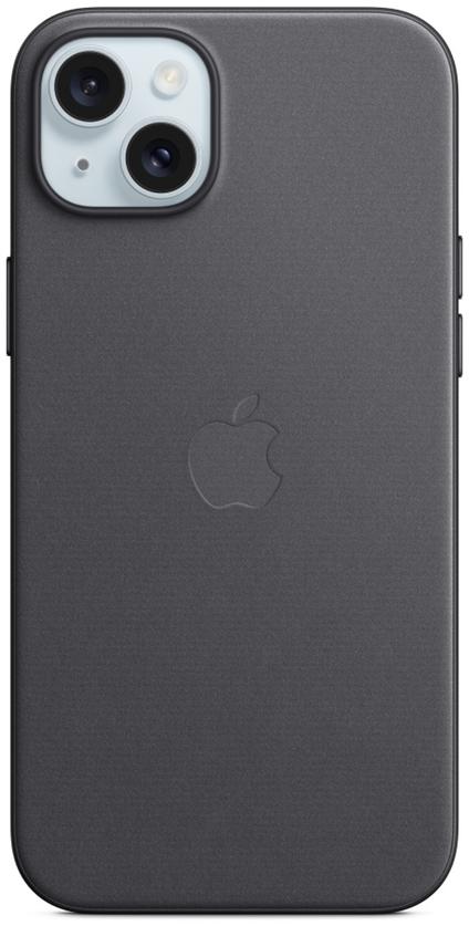 APPLE Coque en tissage fin avec MagSafe pour iPhone 15 Plus- Noir