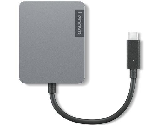 LENOVO HUB USB-C 4 EN 1 VERS USB-A / RJ45 / VGA / HDMI