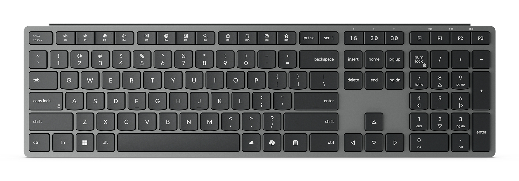 LENOVO Teclado 700 sans fil membrane Layout FR Bluetooth RF gris